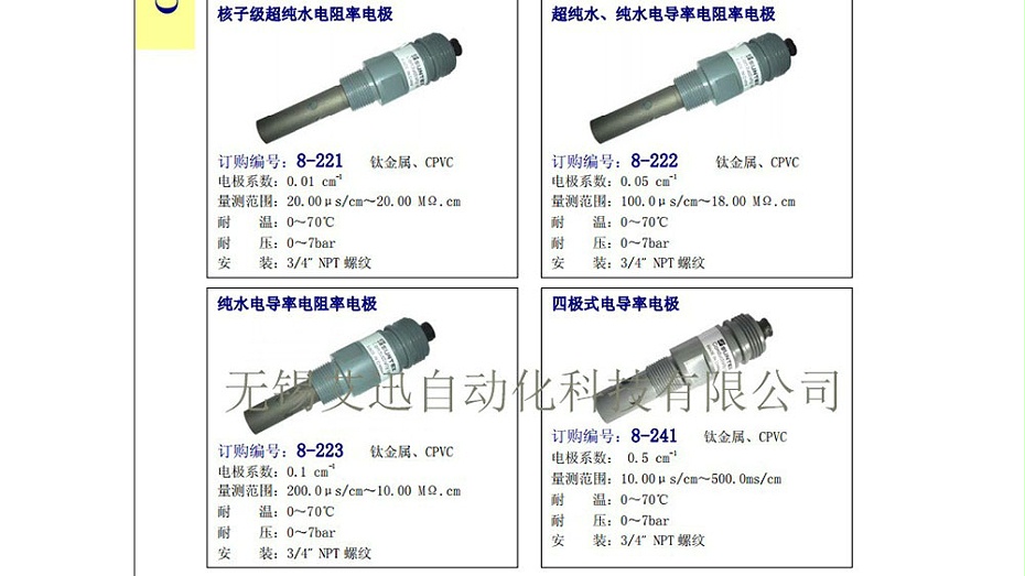 上泰电导率电极-钛-CPVC-图