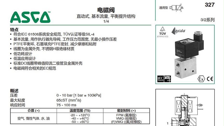 ASCO隔爆电磁阀WSNF8327B002-图1