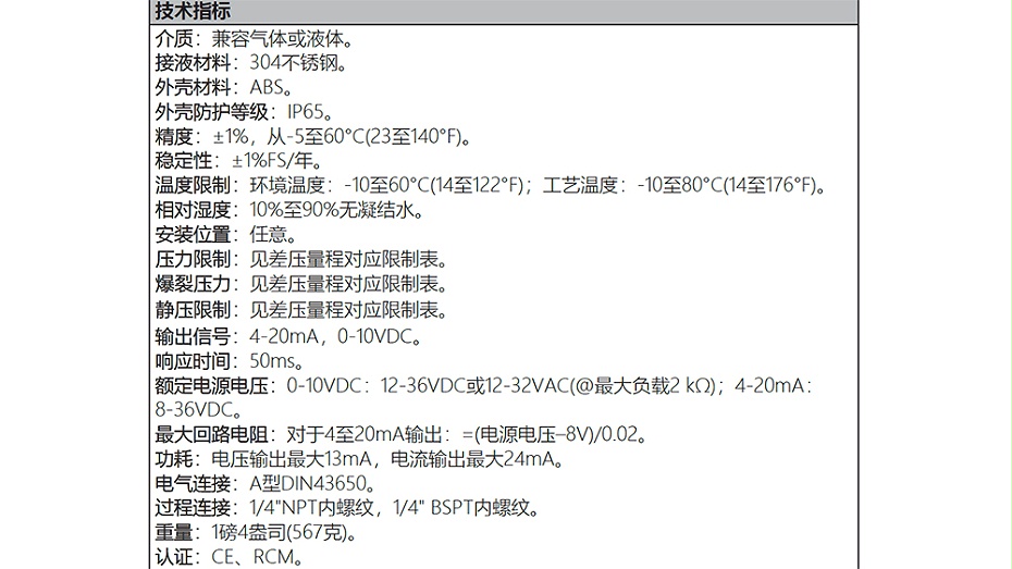 629HLP系列液用差压变送器-图3