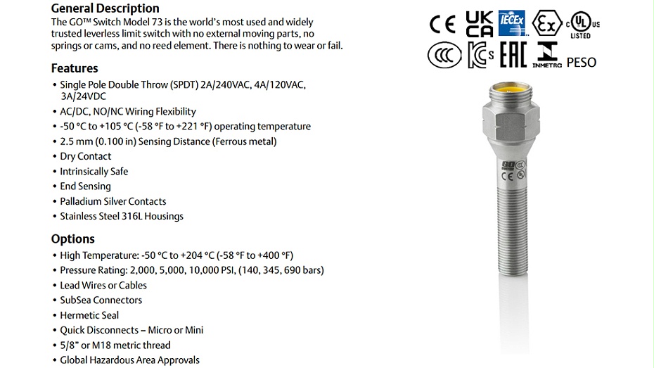 TOPWORX Go switch接近开关73-1356F-A2.图1