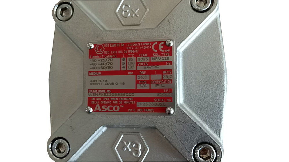 ASCO隔爆两通阀WSNFXE210B538CCC