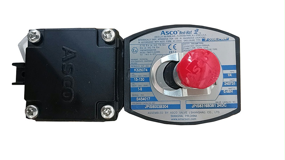 ASCO本安电磁阀JPIS8316B381.3