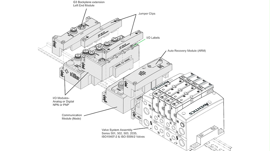 ASCOnumatics阀岛阀片R503A1B40M11BF1.图2