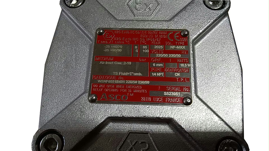 ASCO隔爆电磁阀WSNF8551B401.4