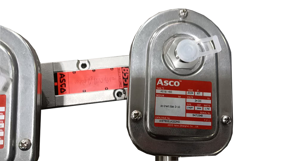 ASCO双电控不锈钢电磁阀WST8551A322MO