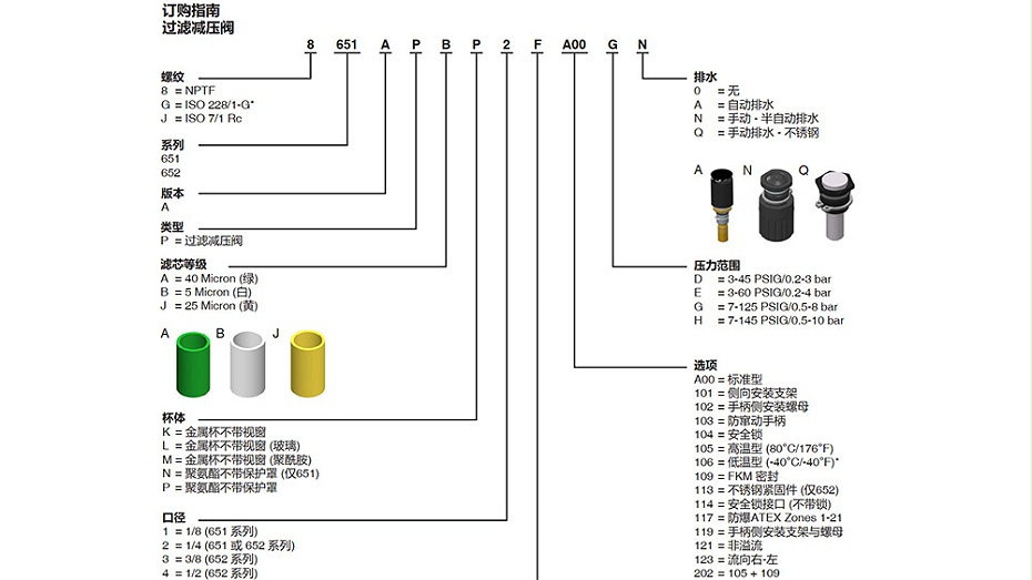 AVENTICS过滤减压阀G651APBP2G101HN.图
