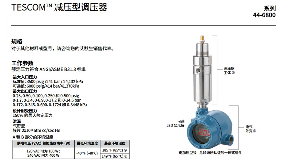 TESCOM减压阀44-6861D242E-3.图1