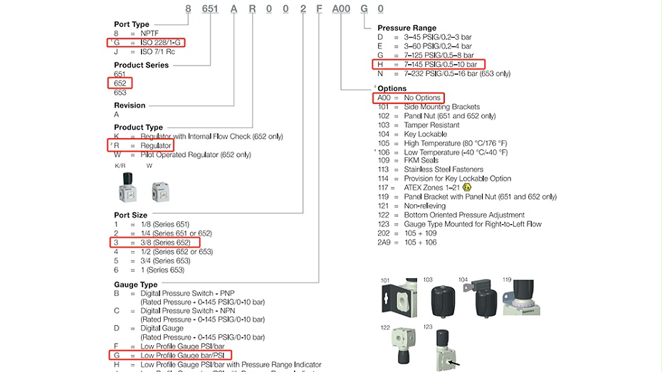 AVENTICS减压阀G652AR003GA00H0.图