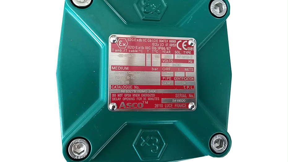ASCO隔爆两位三通电磁阀NF8327B102MO.4