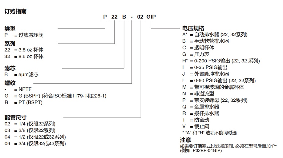 ASCO过滤减压阀P22B-03GQ.图