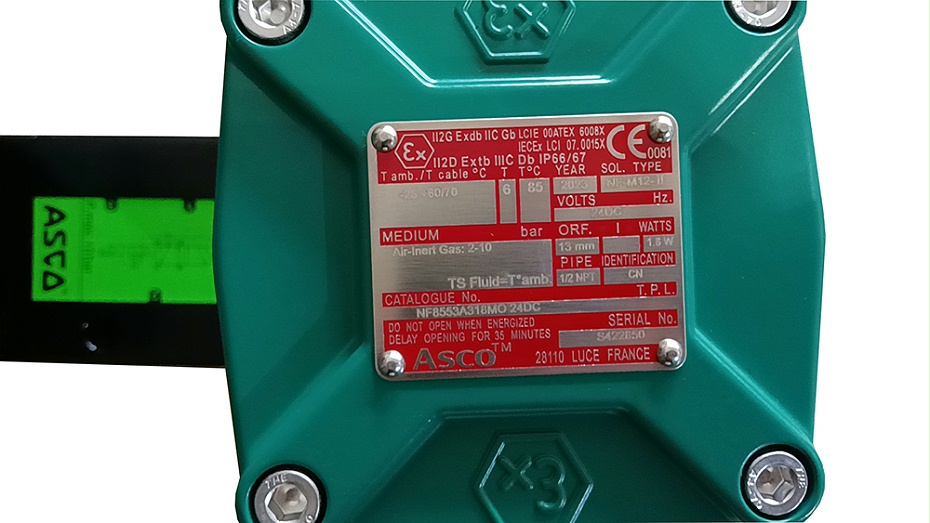 ASCO隔爆二位五通电磁阀NF8553A318MO.2